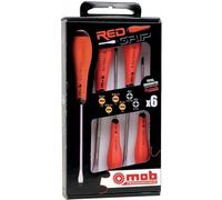 Jeu de 6 tournevis Fente et Pozidriv - 4 Fente + 2 Pozidriv MOB