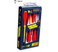 Jeu de 6 tournevis isolés 1000 V - 4 fentes + 2 ph - MOB OUTILLAGE