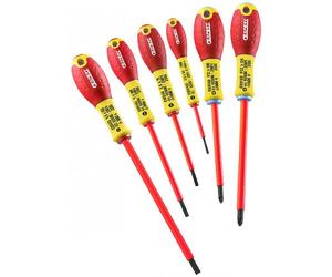 Jeu de 6 tournevis isolés fente - pozidriv Expert EXPERT BY FACOM