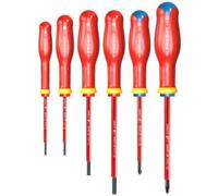 Facom Jeu de 6 tournevis isolés Protwist ATDVE.J6PB plats/PZ 1000 V Soft Grip