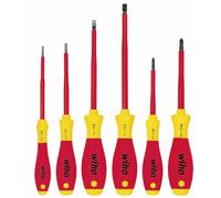 Jeu de 6 tournevis plats électriques Softfinish - WH 00833