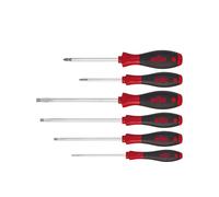 Jeu de 6 tournevis plats Phillips Softfinish - WH 07152