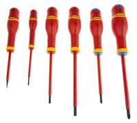 Facom Jeu de 6 tournevis isolés Protwist ATDVE.J6PB plats/PZ 1000 V Soft Grip