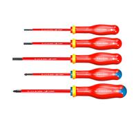 Facom Jeu de 6 tournevis isolés Protwist ATDVE.J6PB plats/PZ 1000 V Soft Grip