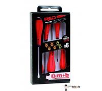 Jeu de 6 tournevis Fente et Pozidriv - 4 Fente + 2 Pozidriv MOB