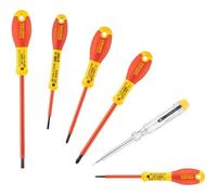 Stanley 0-65-443 FatMax Tournevis isolés (plats/Pozi), jeu de 6 pieces