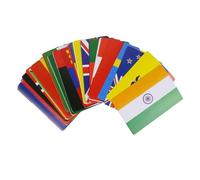 Jeu de 60 cartes éducatives en carton pour apprendre les drapeaux du monde