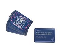 Jeu de 60 Cartes ""Quizz Karaoké"" 9cm Bleu