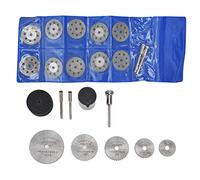 Jeu de 60 meules de coupe, mini disque de coupe à bois, kit d'outils de lame de scie, meule en acier rapide et résine pour le travail du bois, le laiton, le cuivre, le plastique,