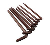 Jeu de 7 clés à molette en L avec trou pentagonal à 5 points Y4-Y8 pour réparation de meubles et de voitures