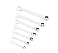 Stanley Clés mixtes à cliquet STMT82846-0 – Acier chromé, 72 dents, 5° – Jeu 7 pièces