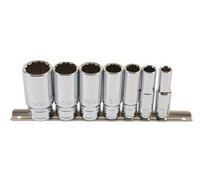 Jeu de 7 douilles longues Whitworth - 3/8"