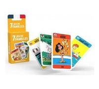 Jeu de 7 familles aventures marc et julie 42 cartes - classique traditionnel - jeu de societe enfant - des 4 ans - fabrique en france