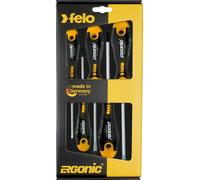 Jeu de 7 tournevis Felo ergonomiques à fente/Phillips/Pozi