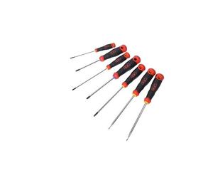 Jeu de 7 tournevis S1 Fente et Pozidriv avec manche bi-matière SAM OUTILLAGE