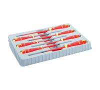 Jeu de 7 TournevisFit isolé VDE pour vis à fente et Pozidriv avec manche multi-composants B220.017 Bahco