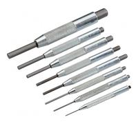 Jeu de 8 chasse-goupilles à manchon de guidage - 6-CJ8 SAM OUTILLAGE