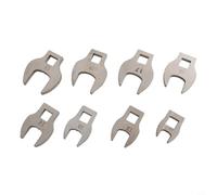 Jeu de 8 clés à molette 3/8" (3/8") - Clés à fourche métriques 10-19 mm pour espaces restreints - Compatible avec cliquets, rallonges et