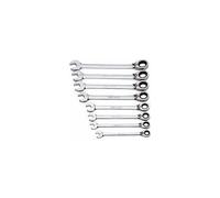 SAM Outillage – Jeu de 8 clés mixtes à cliquet articulées en mm – 50-CTJ8