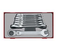 Jeu de 8 clés mixtes racgn. flex 8/19mm - Tc tray Teng Tools TT6508RF