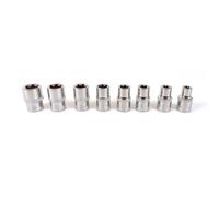 Jeu De 8 Douilles Étoiles Femelles 1/2 Pouce Precision Steel