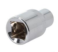 Jeu de 8 douilles métriques femelles 1/2" pour vis Torx (E10-E24), compatible avec clé à cliquet et barre d'extension (E10)