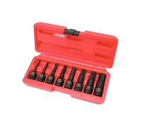 Jeu de 8 douilles tournevis à chocs longues 6 pans 1/2'', 5-6-8-10-12-14-17-19 mm - KS TOOLS - 911.0902