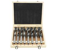 Jeu de 8 forets hélicoïdaux HSS, grands forets professionnels à grande vitesse, traités thermiquement, pour charpentier, constructeur, électricien, bricolage, caisse en bois
