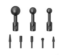 Jeu de 8 Fraises Carbure pour Bois, Gouges Sphériques(B) | 8 gouges sphériques, queue hexagonale 1/4", compatible ébauchoir, pour sculpture pour bois tendre