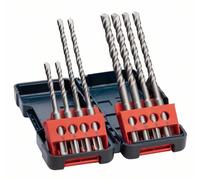Jeu de 8 marteaux perforateurs BOSCH SDS-Plus-3, boîte rigide 6 x 110 (2x) ; 6x160 (2x); 8x160 (2x); 10x160 (2x)mm 2607019902
