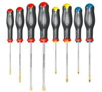 Jeu de tournevis Facom Protwist lame ronde - FE / PZ / PH - 8 pièces