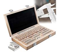 Jeu De 87 Cales Étalons Métriques De Grade 0 Et 1, Cales En Acier De Haute Précision De 1,001 À 100 Mm, Instruments De Mesure Pour Des Évaluations Précises,0 Grade