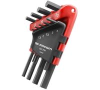 Jeu de 9 clés allen - FACOM - 82H.JP9APB - Courtes - Coudées - 6 pans en étui