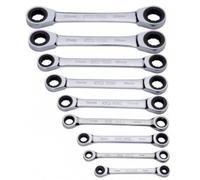 Jeu de 9 clés doubles extra-plates polygonales à cliquet 106C-J9Z SAM OUTILLAGE