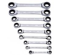 Jeu de 9 clés doubles extra-plates polygonales à cliquet 106C-J9Z SAM OUTILLAGE