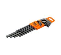 Jeu de 9 clés mâles 6 pans longues à tête sphérique - BAHCO BE-9770