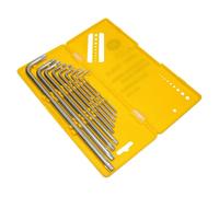 Jeu de 9 clés torx longue creuse P2R Argenté