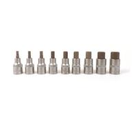 Jeu De 9 Douilles Hexagonales Mâles 1/2 Pouce Precision Steel