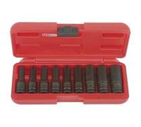 KS Tools 1/2" Jeu de douilles à chocs Torx E, 9 pcs., E10-E24 Quantité:1