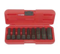 KS Tools – Jeu de 9 douilles à chocs TORX 1/2'' 515.1050 – E10,E11,E12,E14,E16,E18,E20,E24