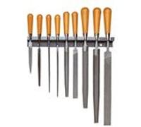 Jeu de 9 limes a manche bois + support - FACOM - STU G