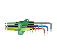 Wiha Jeu de clés mâles Torx ProStar 46556 – 9 pièces en étui, couleurs lumineuses