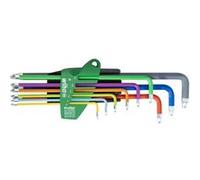 Wiha Jeu de clés mâles Torx ProStar 46556 – 9 pièces en étui, couleurs lumineuses