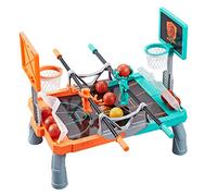 Jeu de Baby-Foot, The Foosball Plus Basketball and Score and Score Not Wanted Jeu de Table, Jeux de Tir à Double Doigt pour Enfants (couleur1)
