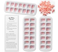 Jeu de baby shower My Water Broke avec 80 mini b b s en plastique, 3 bacs gla ons et 1 panneau, blanc