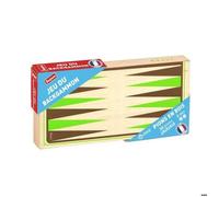 Jeu de Backgammon Bois Pliable Multicolore G