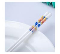 Jeu de baguettes, Ensemble de baguettes en porcelaine chinoise, coffret cadeau, motif Floral émail, réutilisables avec étui(I)