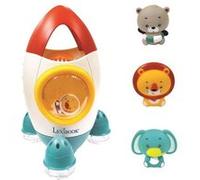 Jeu de bain fusée avec 3 animaux souples - pour enfants de 18 mois et plus - jets d'eau tournants Multicolor G