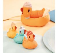 Lilliputiens Mommy Duck And Her Magnetic Ducklings Orange Enfants