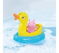 Toomies Peppa Pig Peppa et Duck Flotteur de bain - Jouet de bain Peppa Squirter et flotteur verseur de canard avec roue à eau - Jouets sous licence officielle Peppa Pig - Jouets de bain pour bébé pour